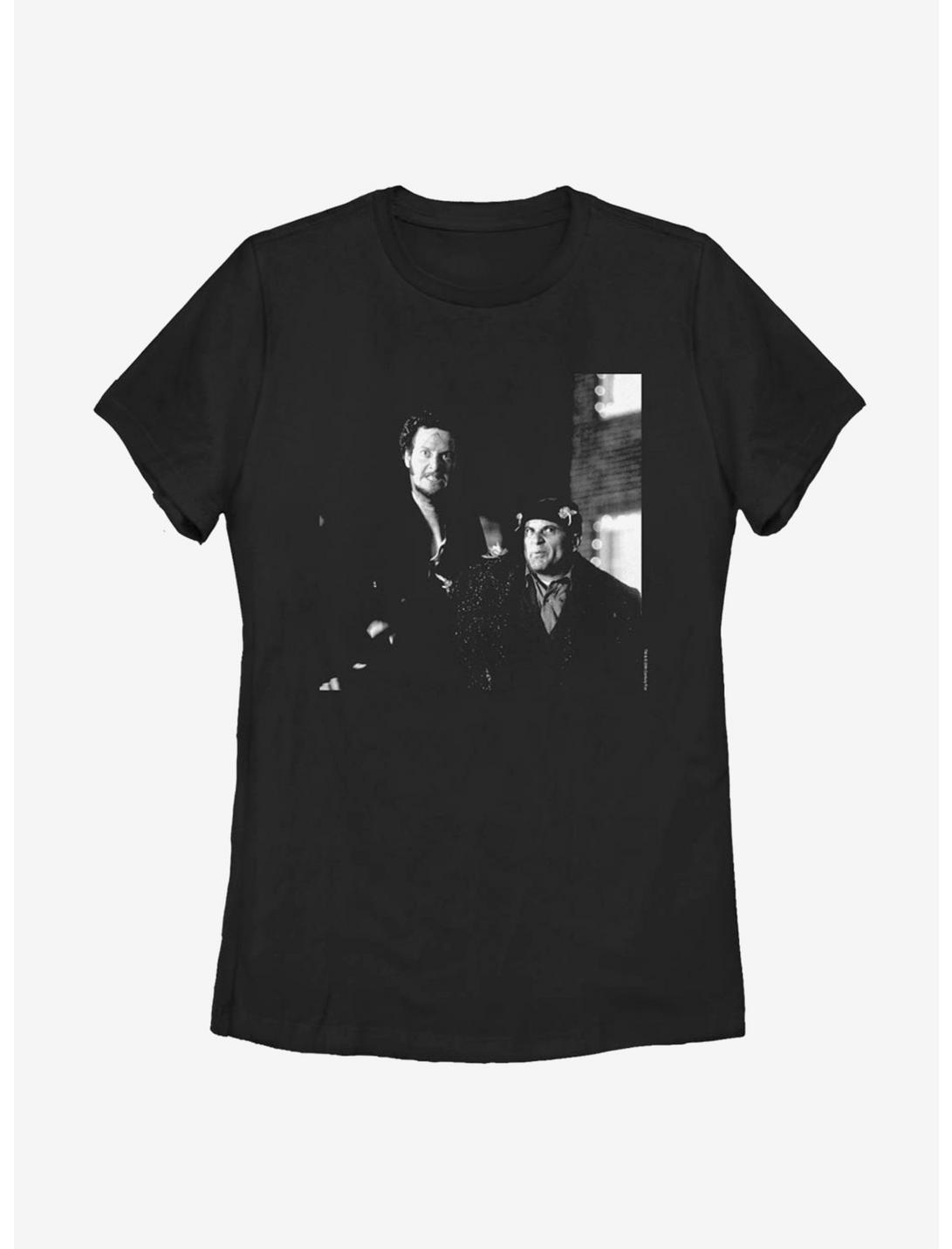 Home Alone Harry And Marv Photo Womens T-Shirt, BLACK, hi-res