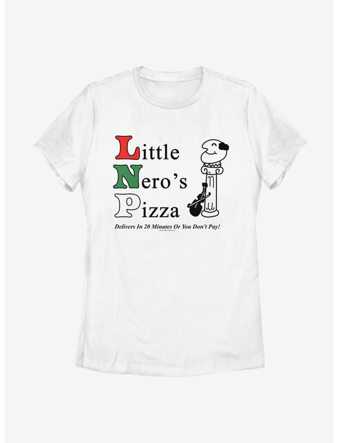 Home Alone Little Nero's Pizza Womens T-Shirt, WHITE, hi-res