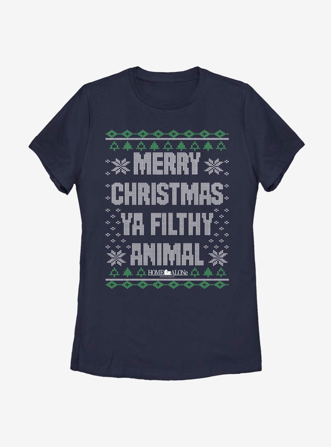 Home Alone Merry Christmas Sweater Pattern Womens T-Shirt, , hi-res