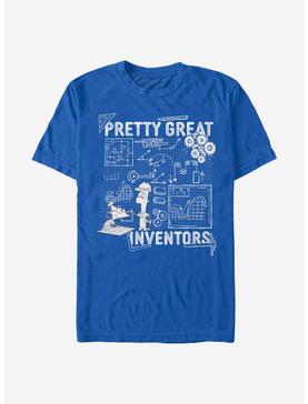 Disney Phineas And Ferb Inventor Schematics T-Shirt, , hi-res