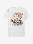 Disney Phineas And Ferb The Group T-Shirt, WHITE, hi-res