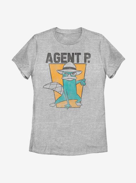 Disney Phineas And Ferb Agent P Womens T-Shirt - GREY | BoxLunch
