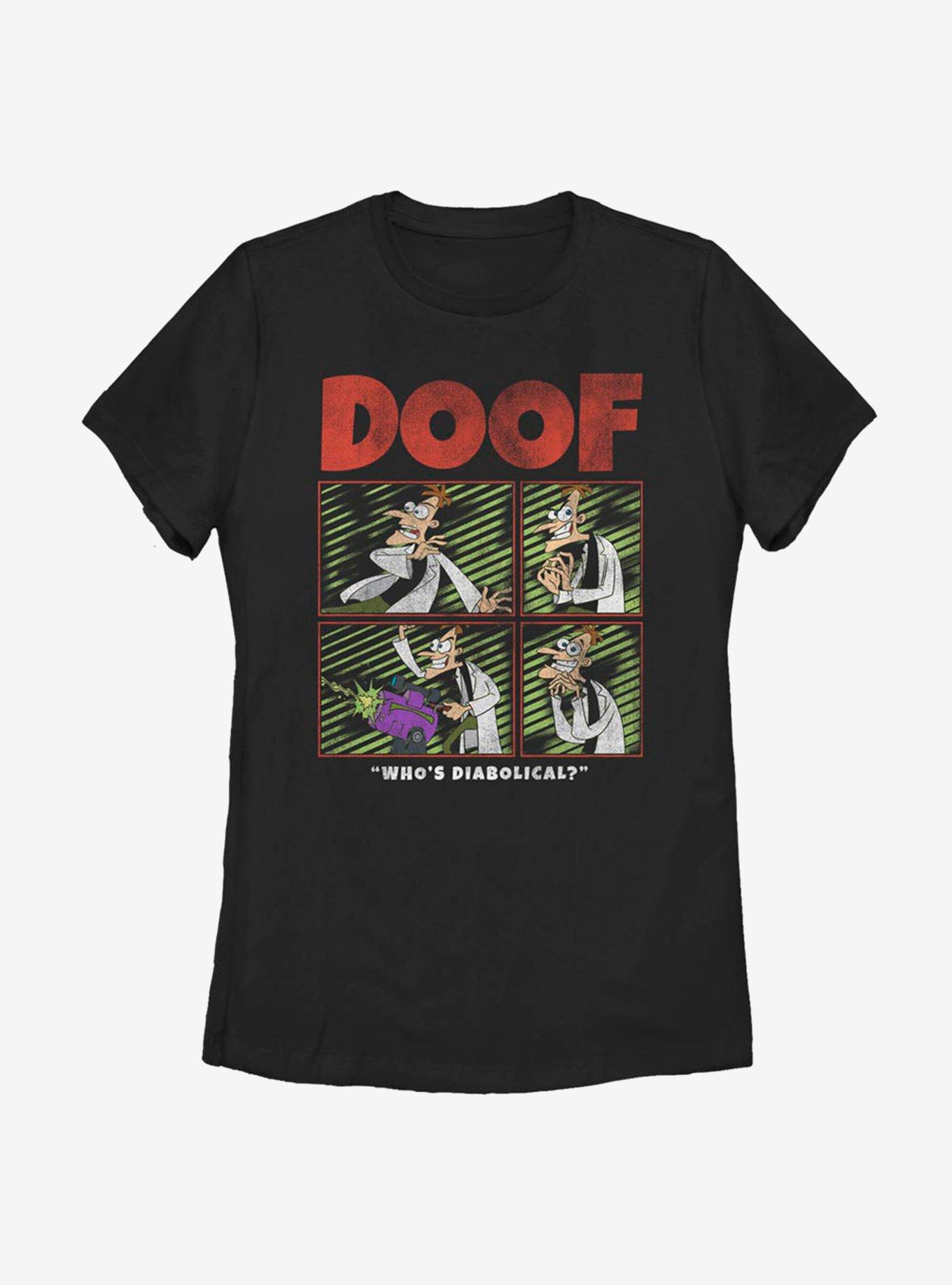 Disney Phineas And Ferb Diabolical Doof Womens T-Shirt, , hi-res