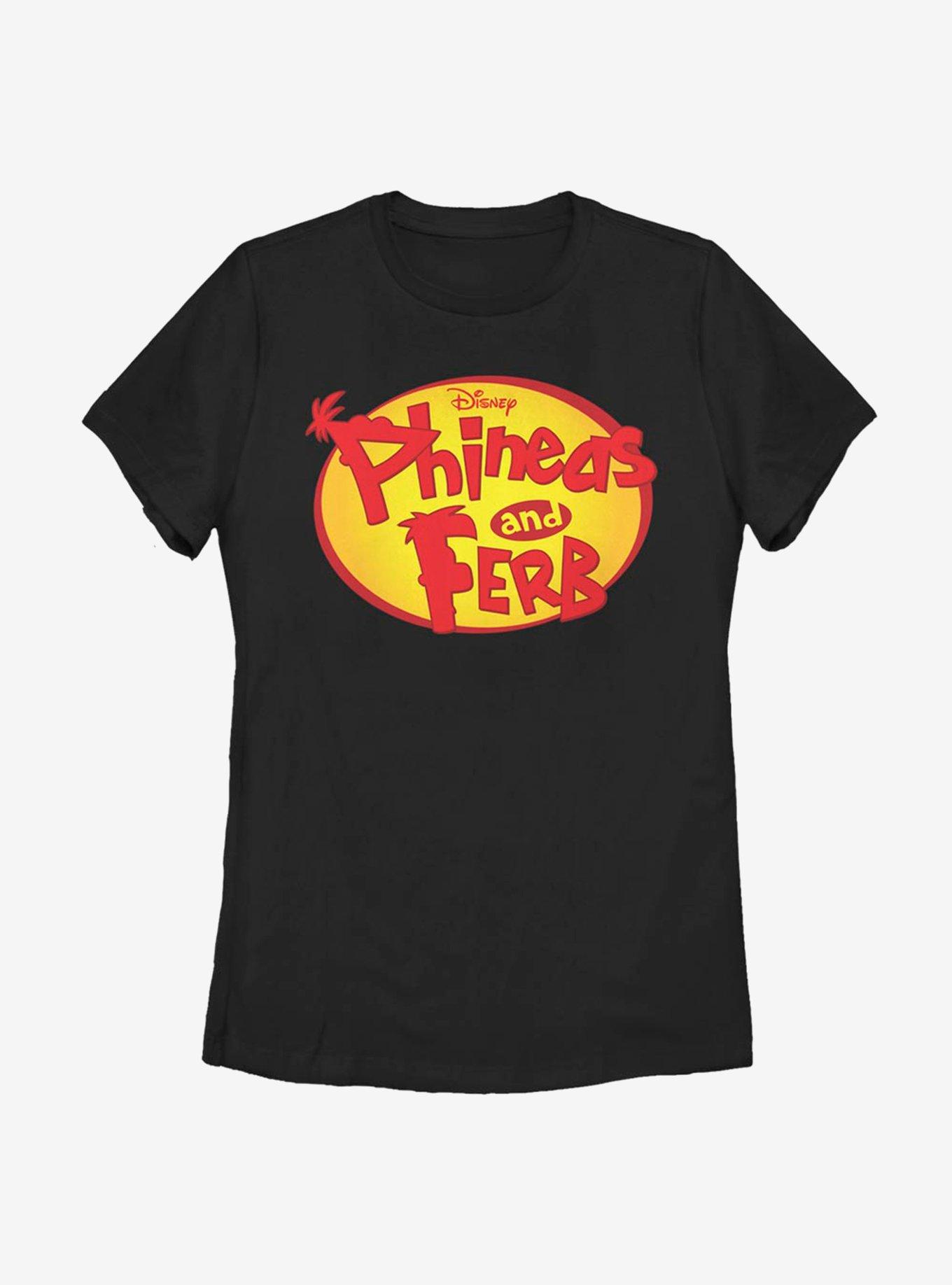 Disney Phineas And Ferb Oval Logo Womens T-Shirt, , hi-res