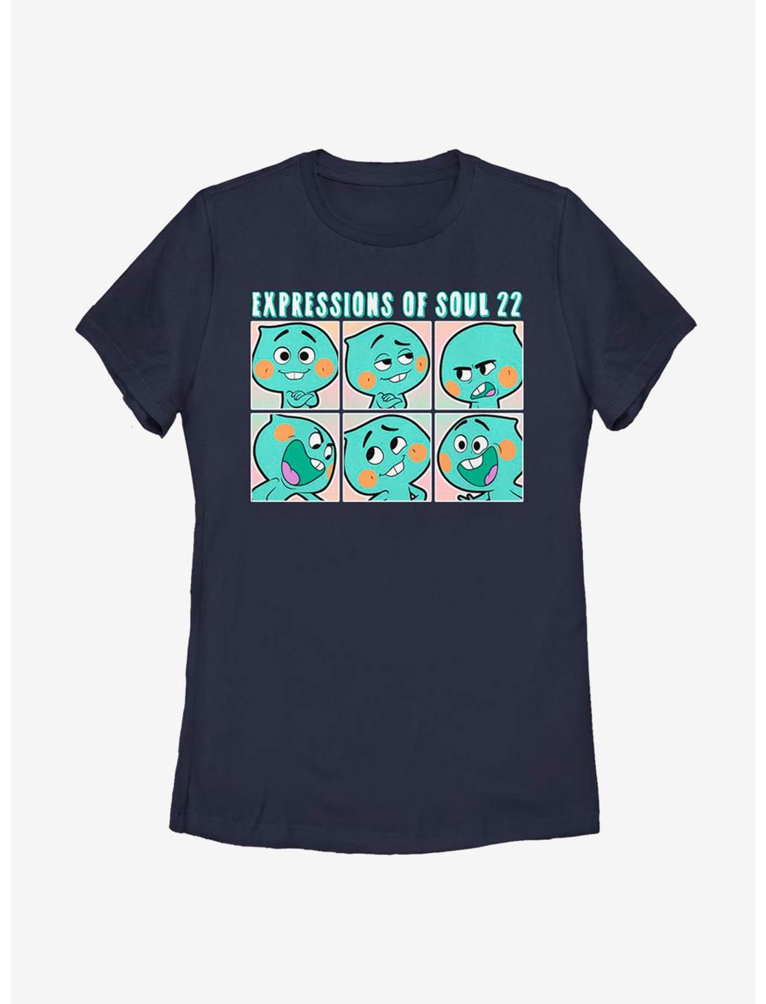 Disney Pixar Soul Expressions Of Soul 22 Womens T-Shirt, NAVY, hi-res