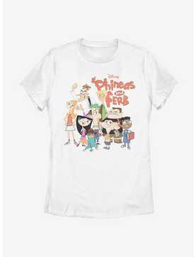 Disney Phineas And Ferb The Group Womens T-Shirt, , hi-res