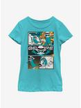Disney Phineas And Ferb Agent P Box Up Youth Girls T-Shirt, TAHI BLUE, hi-res