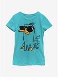 Disney Phineas And Ferb Cool Perry Youth Girls T-Shirt, TAHI BLUE, hi-res