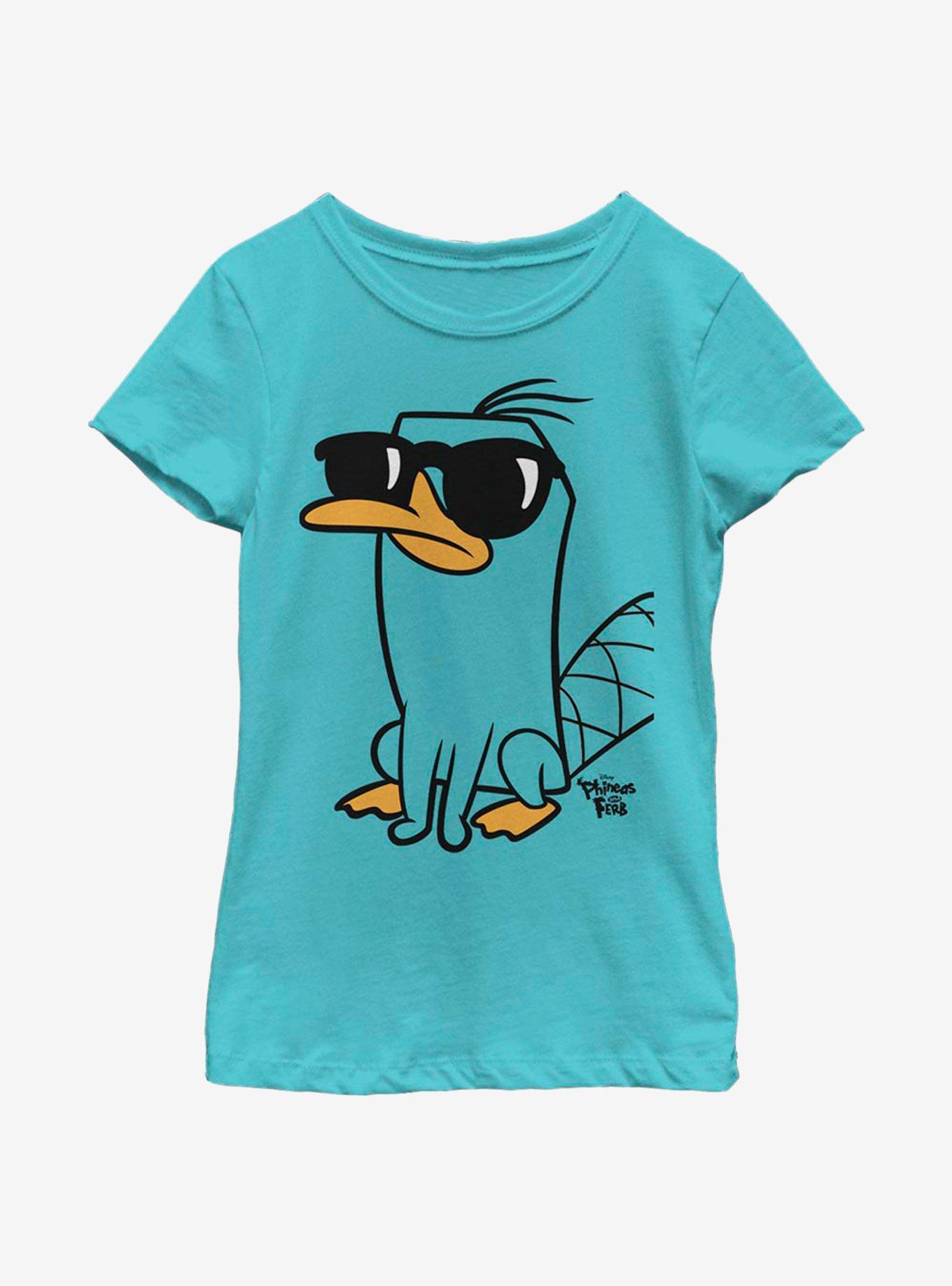 Disney Phineas And Ferb Cool Perry Youth Girls T-Shirt, , hi-res