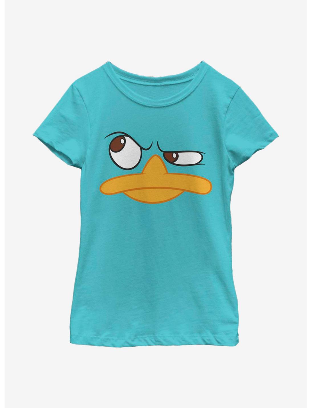 Disney Phineas And Ferb Perry Face Youth Girls T-Shirt, TAHI BLUE, hi-res