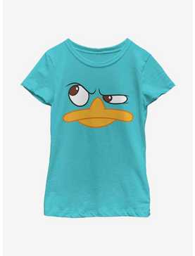 Disney Phineas And Ferb Perry Face Youth Girls T-Shirt, , hi-res