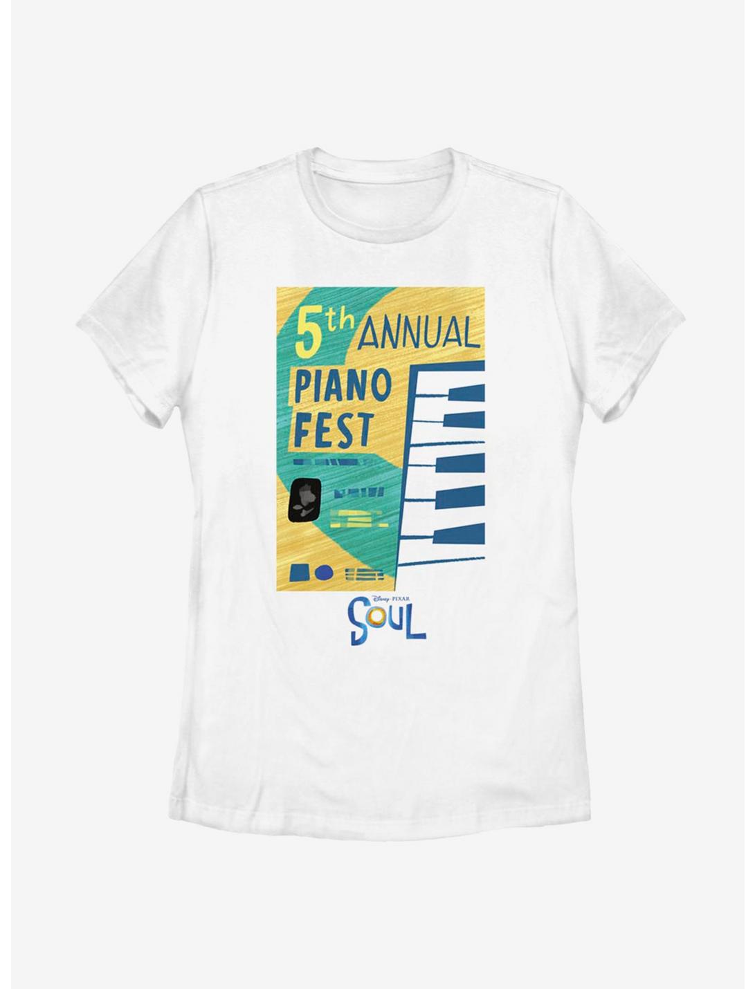 Disney Pixar Soul Piano Fest Womens T-Shirt, WHITE, hi-res