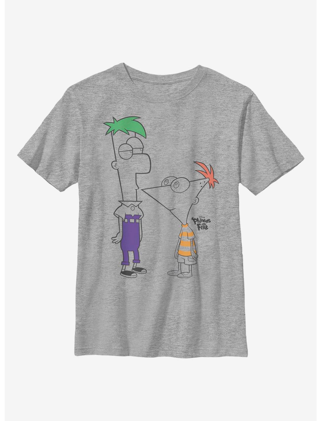 Disney Phineas And Ferb Boys Of Summer Youth T-Shirt, ATH HTR, hi-res
