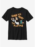 Disney Phineas And Ferb Curse You Youth T-Shirt, BLACK, hi-res