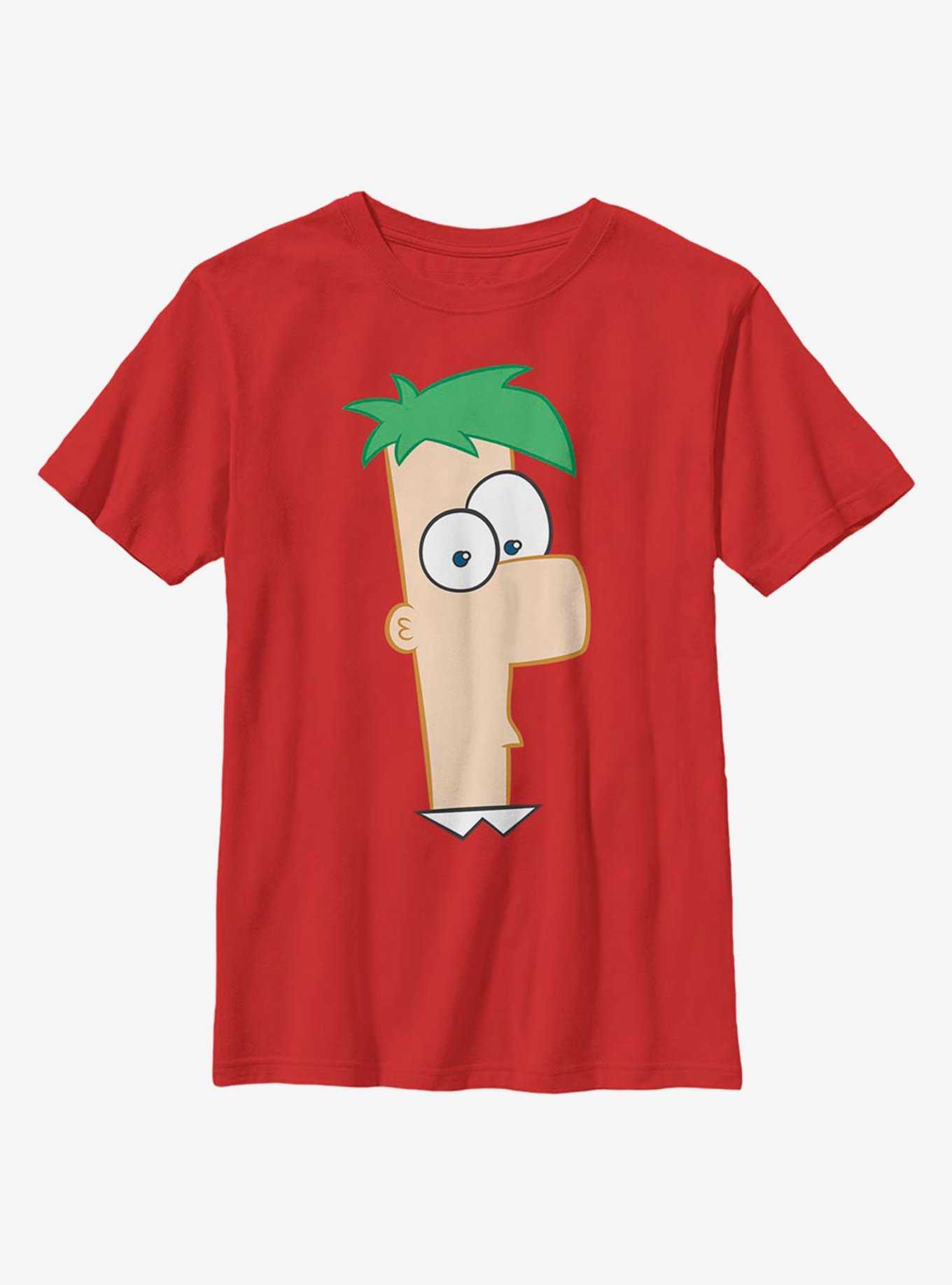 Disney Phineas And Ferb Large Ferb Youth T-Shirt, , hi-res