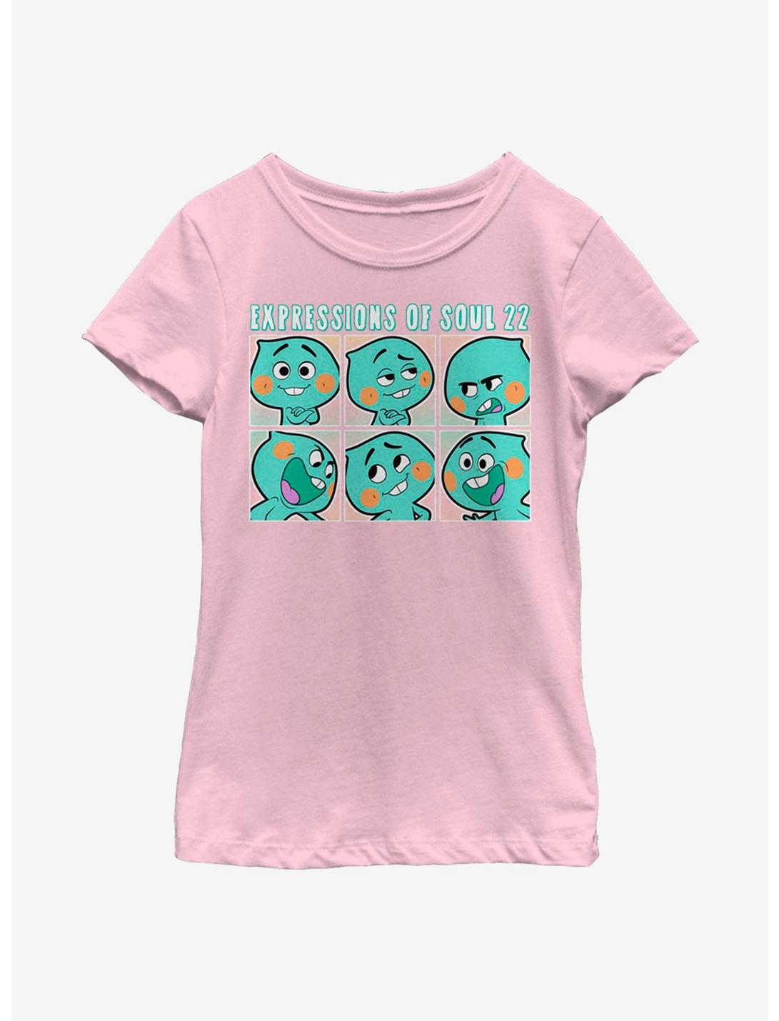 Disney Pixar Soul Expressions Of Soul 22 Youth Girls T-Shirt, PINK, hi-res