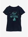 Disney Pixar Soul Find Your Spark Youth Girls T-Shirt, NAVY, hi-res