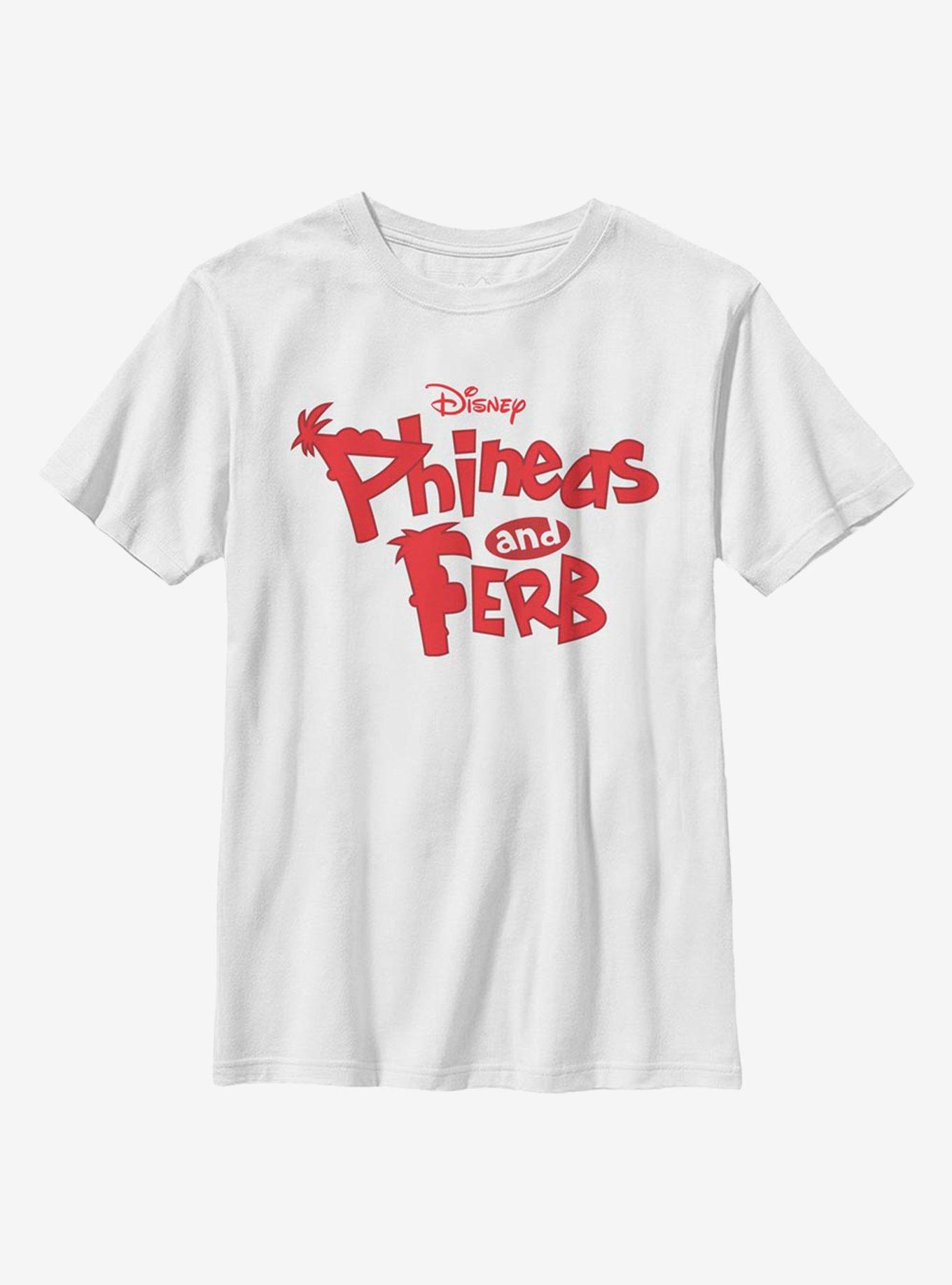 Disney Phineas And Ferb Logo Youth T-Shirt, , hi-res