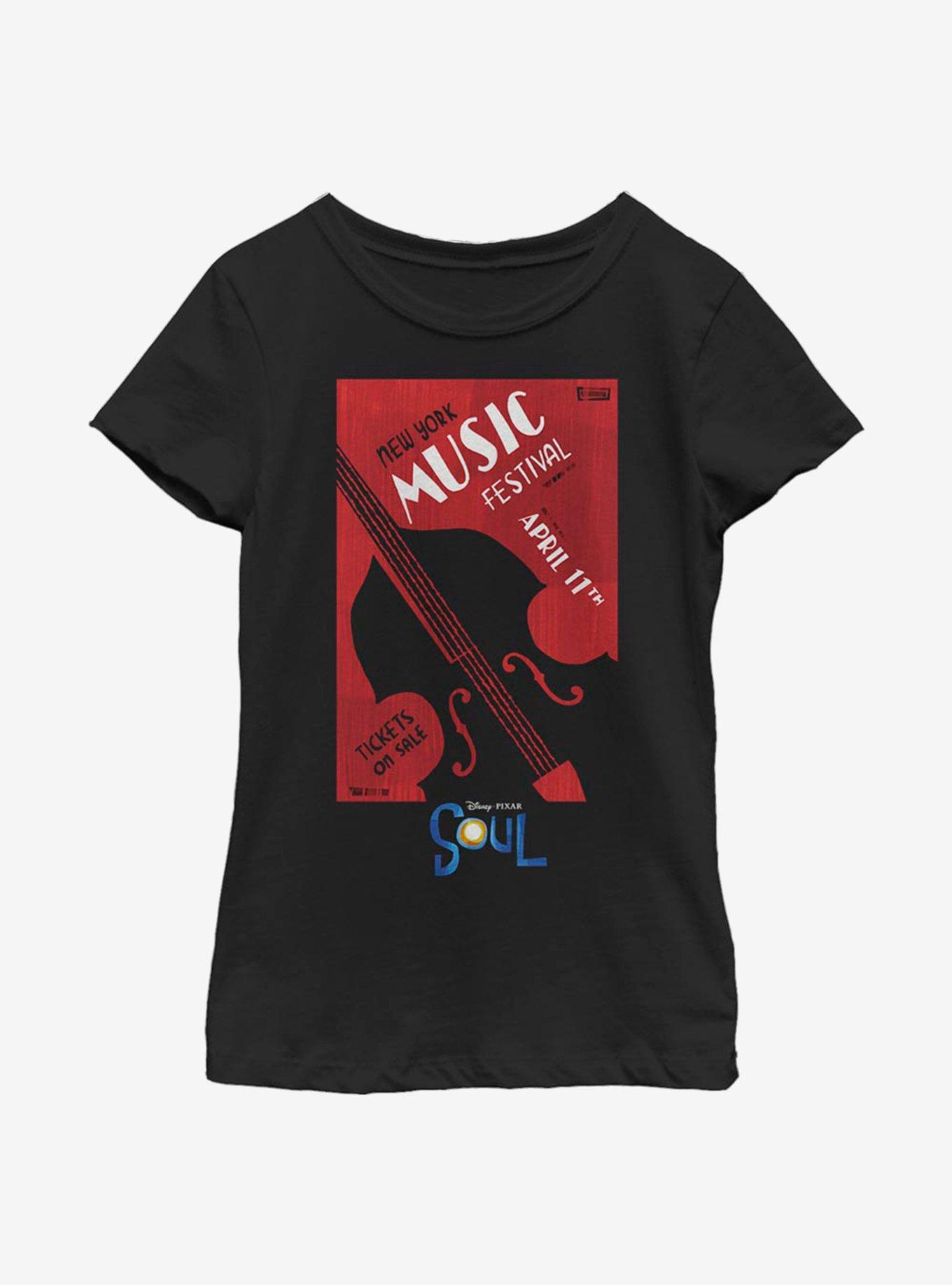 Disney Pixar Soul NY Music Festival Youth Girls T-Shirt, , hi-res