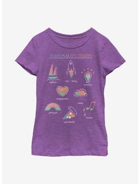 Disney Pixar Soul Personality Textbook Youth Girls T-Shirt, , hi-res