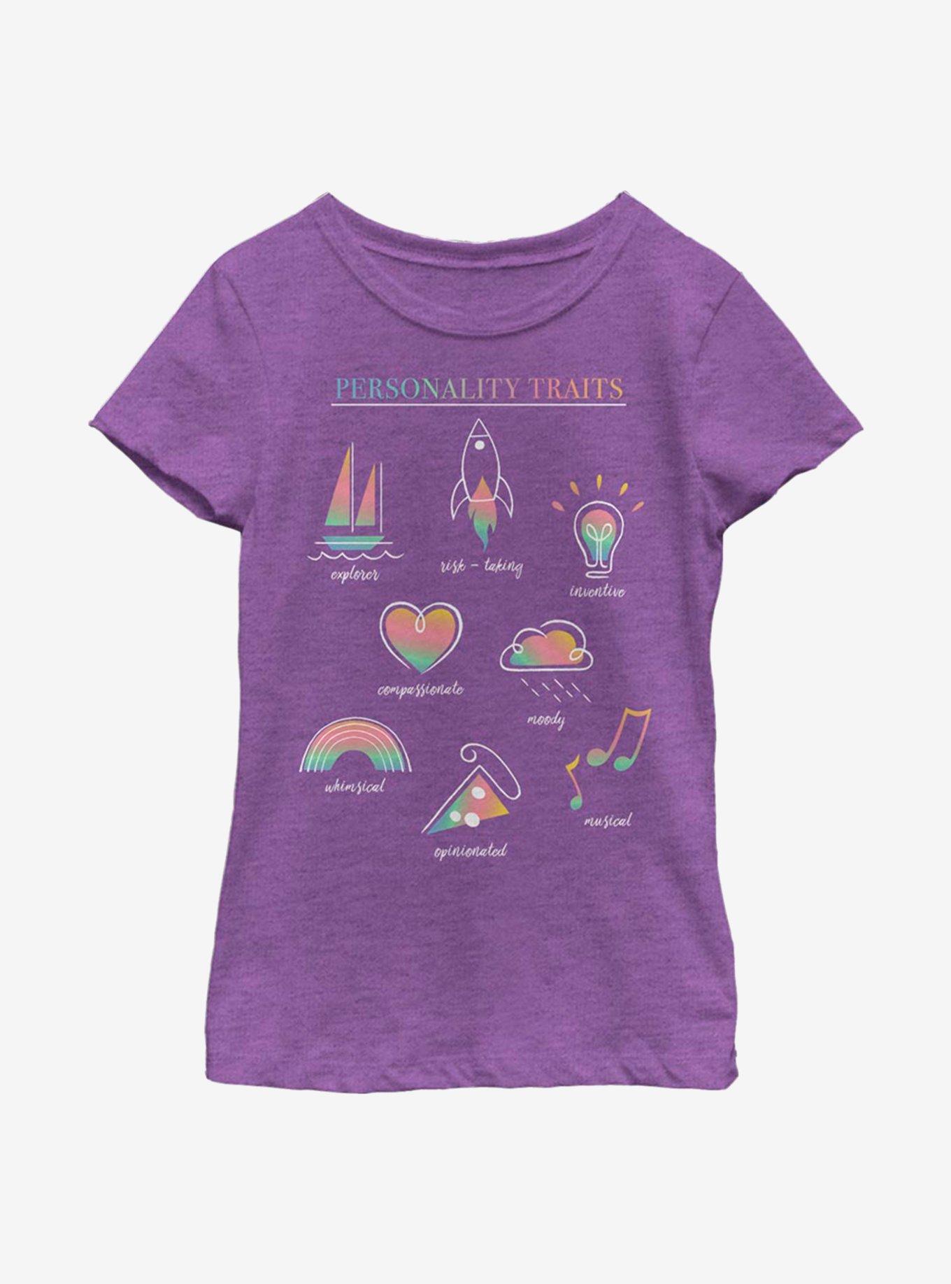 Disney Pixar Soul Personality Textbook Youth Girls T-Shirt, , hi-res