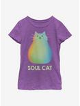 Disney Pixar Soul Cat Youth Girls T-Shirt, PURPLE BERRY, hi-res