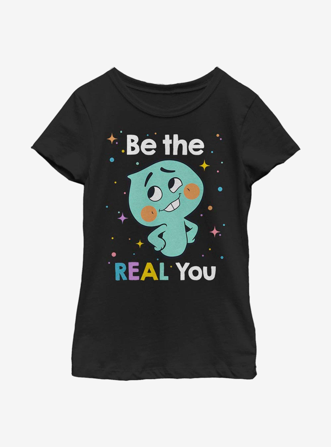 Disney Pixar Soul Real You Youth Girls T-Shirt, BLACK, hi-res