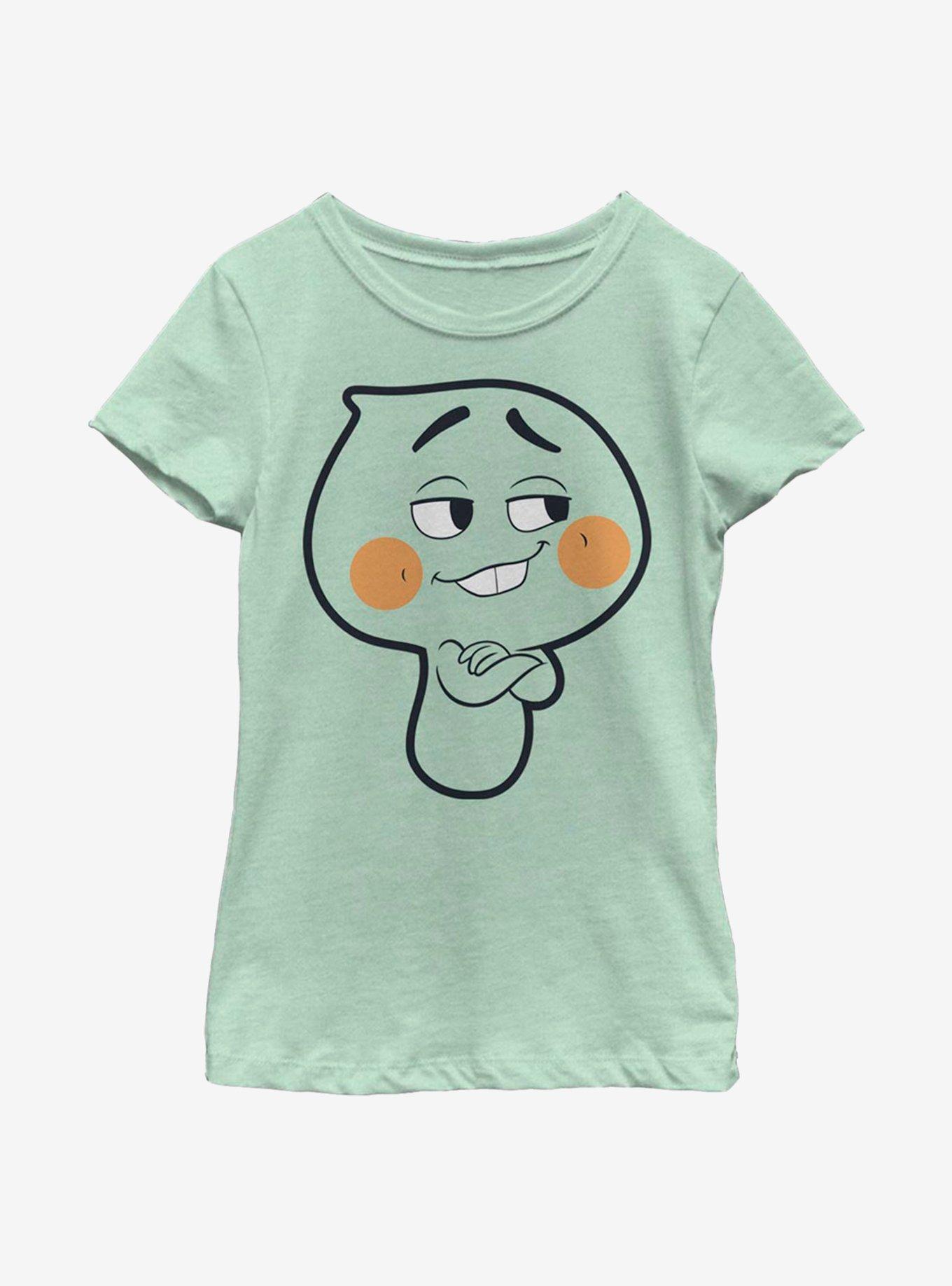 Disney Pixar Soul 22 Big Face Youth Girls T-Shirt, MINT, hi-res