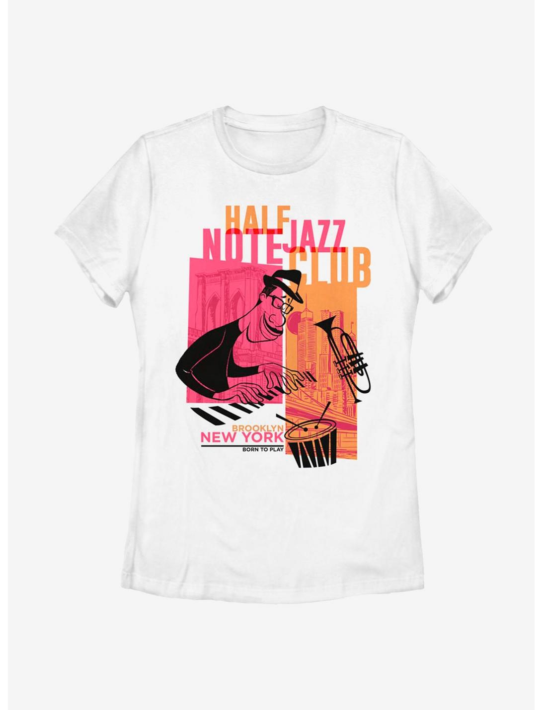 Disney Pixar Soul Half Note Jazz Club Womens T-Shirt, WHITE, hi-res
