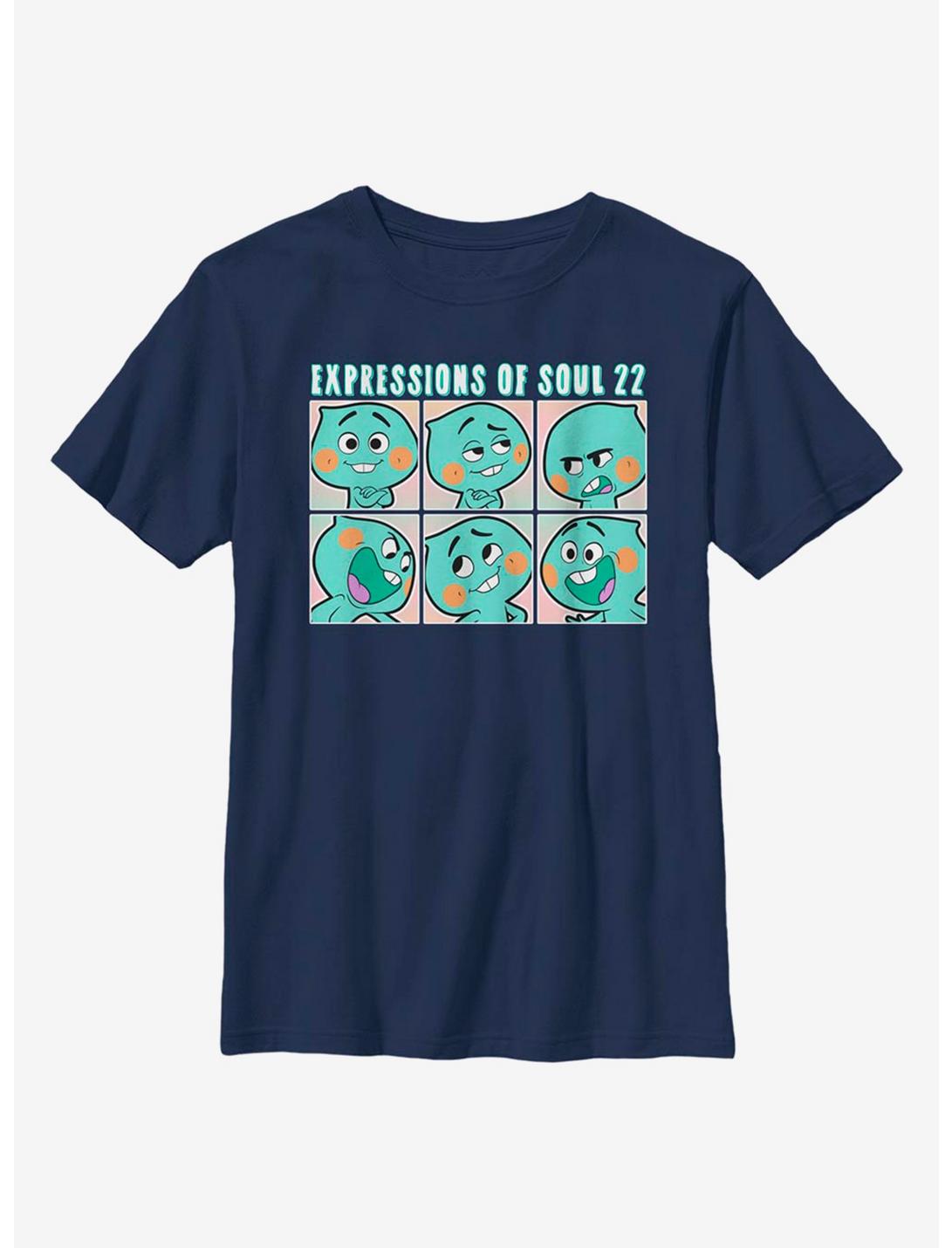 Disney Pixar Soul Expressions Of Soul 22 Youth T-Shirt, NAVY, hi-res