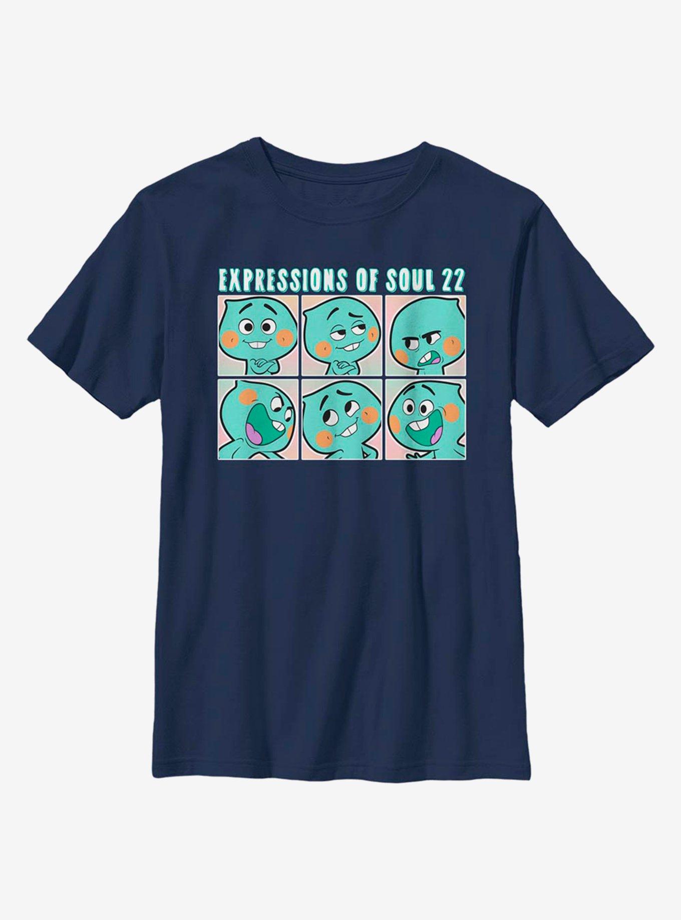 Disney Pixar Soul Expressions Of Soul 22 Youth T-Shirt, NAVY, hi-res