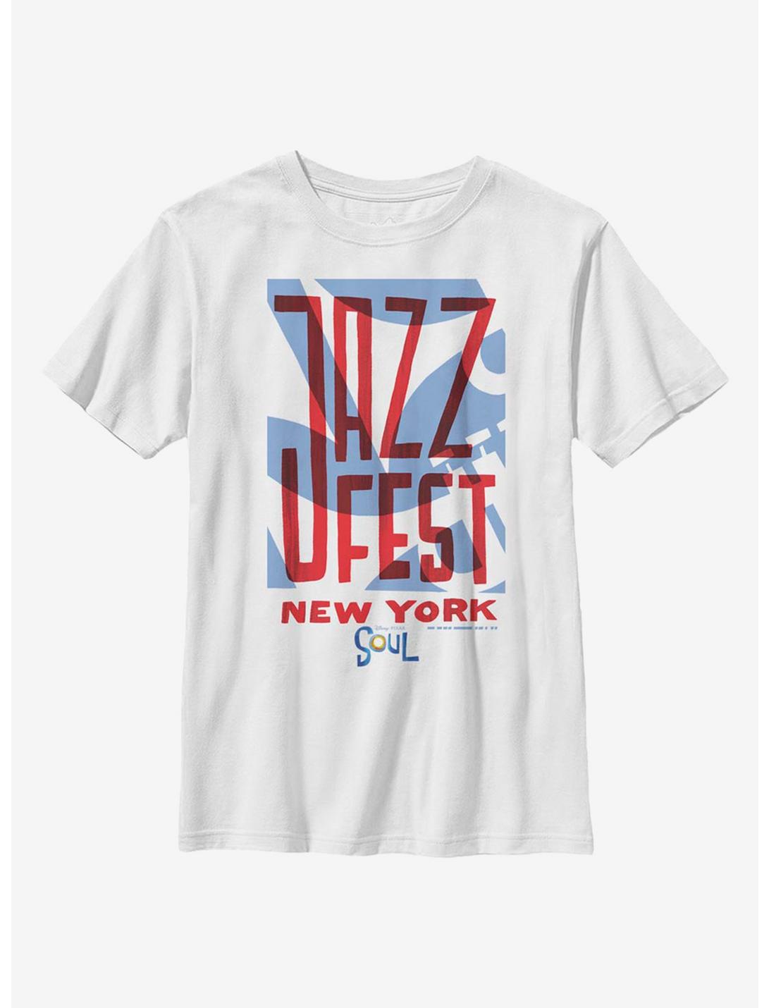 Disney Pixar Soul Jazz Fest Youth T-Shirt, WHITE, hi-res