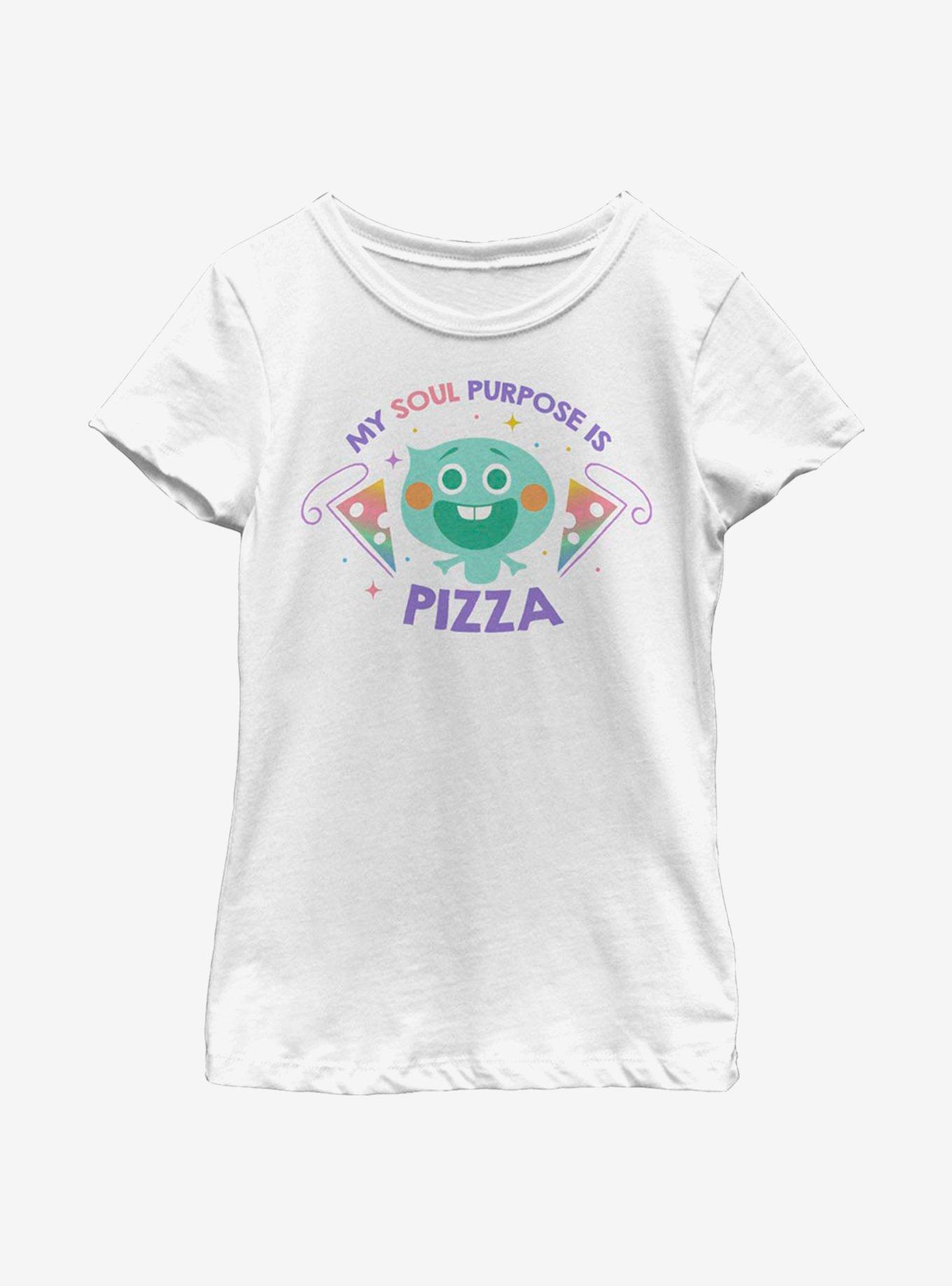 Disney Pixar Soul Pizza Purpose Youth Girls T-Shirt, WHITE, hi-res