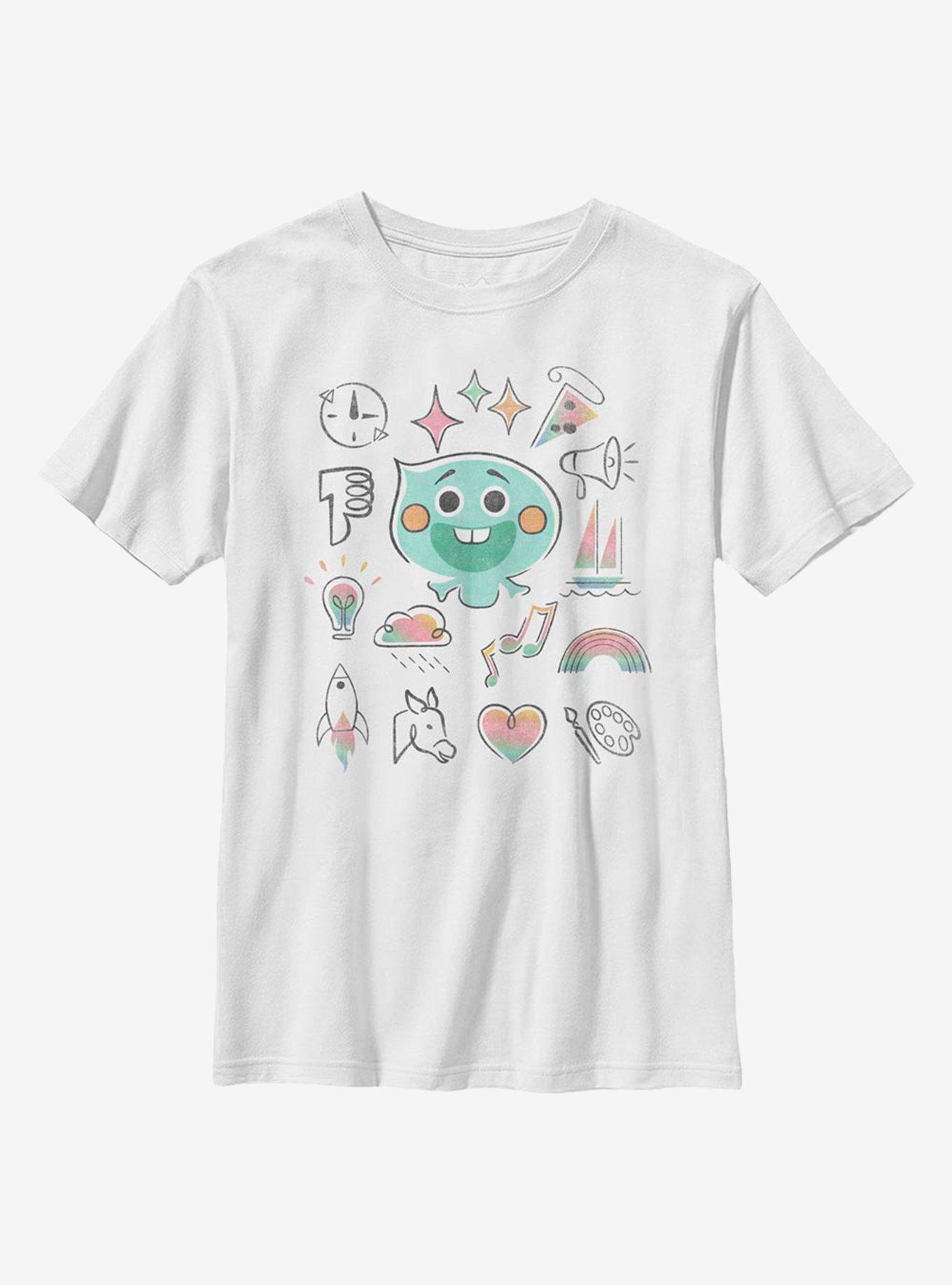 Disney Pixar Soul Personality Grid Youth T-Shirt, WHITE, hi-res