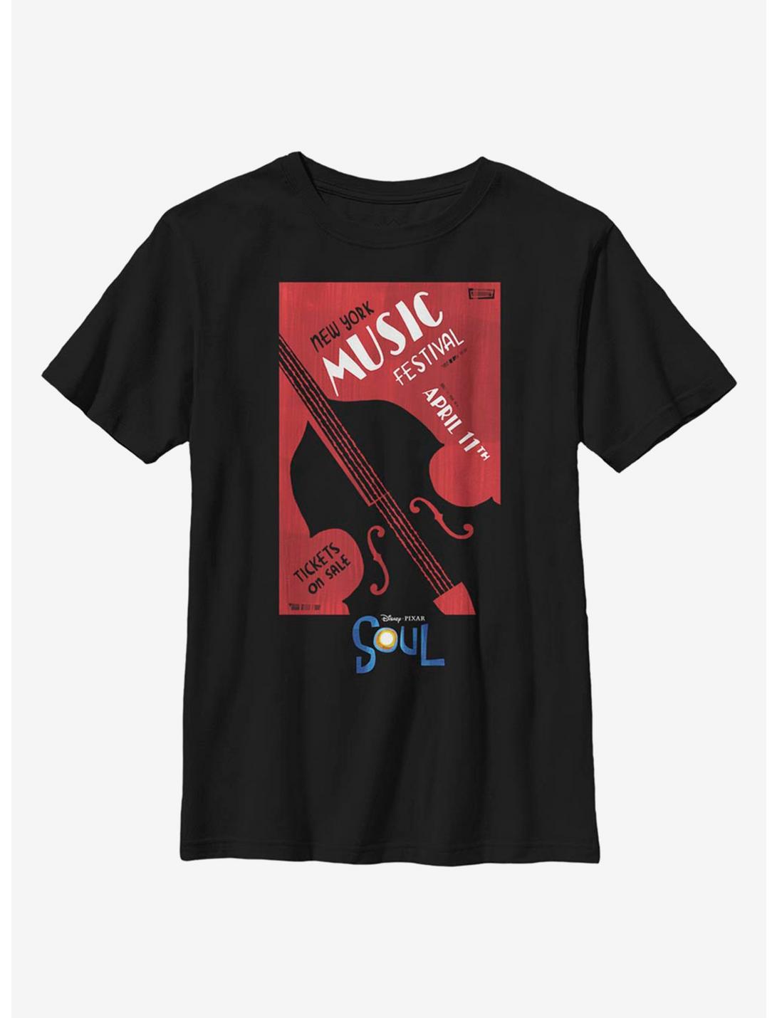 Disney Pixar Soul NY Music Festival Youth T-Shirt, BLACK, hi-res