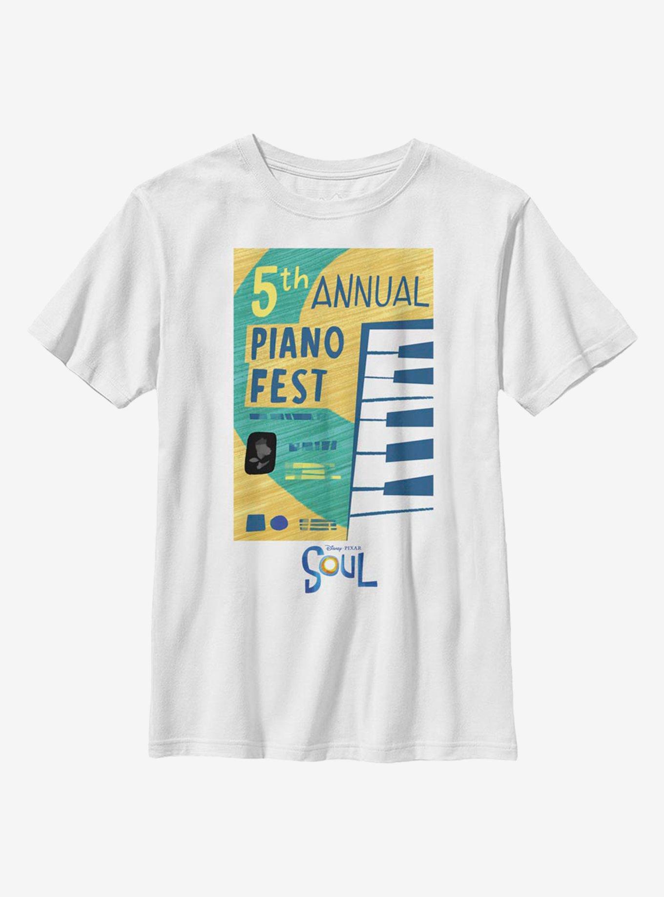 Disney Pixar Soul Piano Fest Youth T-Shirt, , hi-res