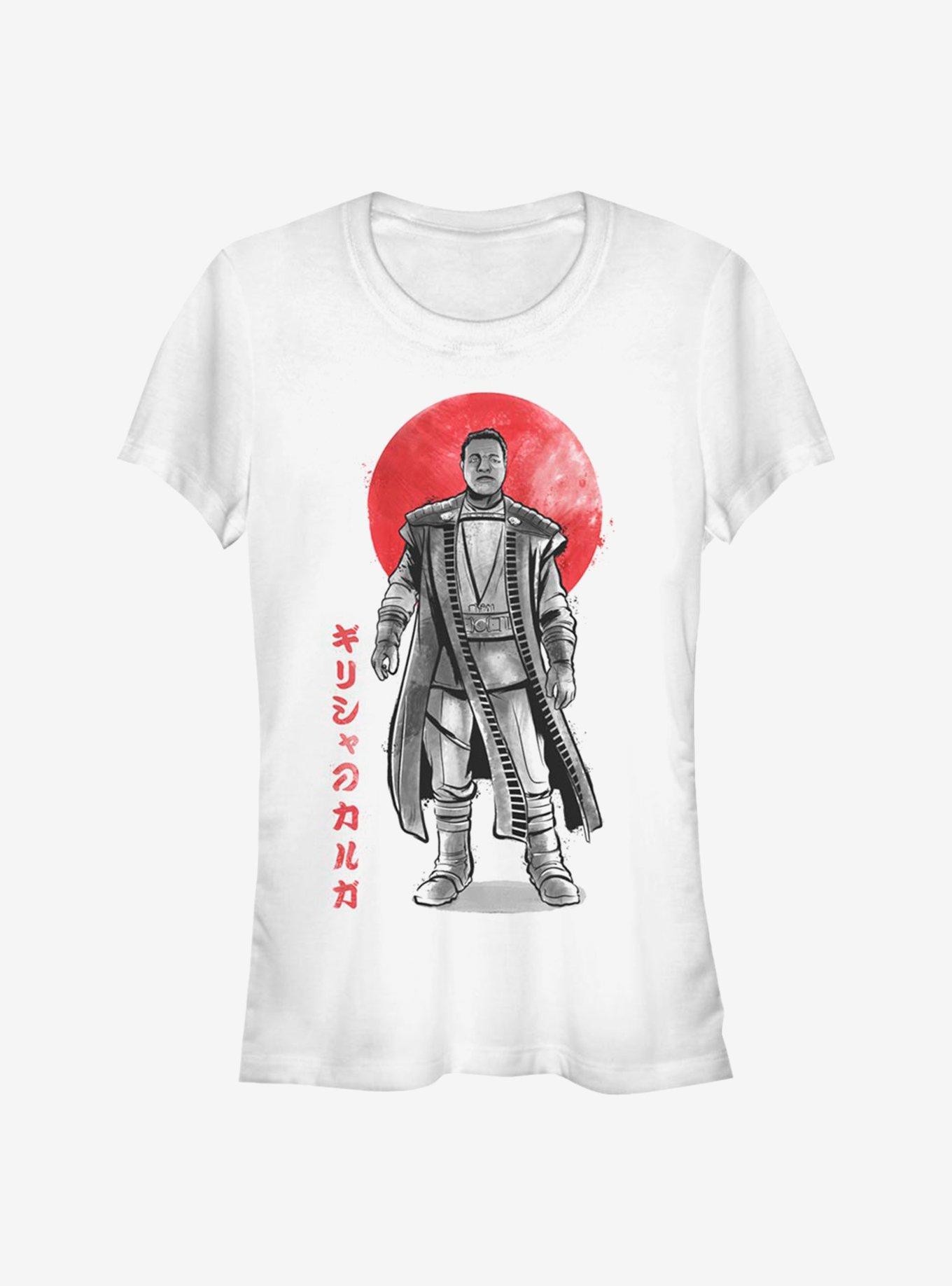 Star Wars The Mandalorian Sumi-e Ink Greef Karga Girls T-Shirt, WHITE, hi-res