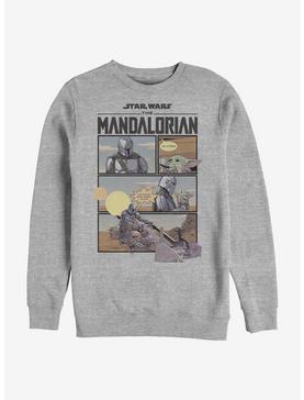 Star Wars The Mandalorian Mando And The Child Comic Crew Sweatshirt, , hi-res