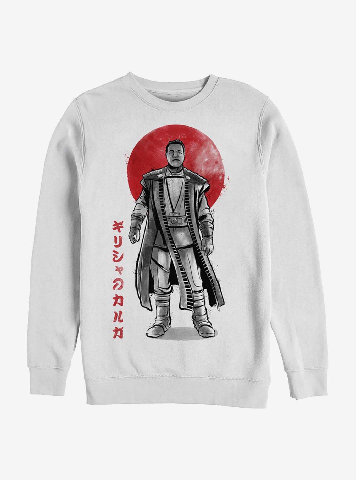 Star Wars The Mandalorian Sumi-e Ink Greef Karga Crew Sweatshirt, WHITE, hi-res