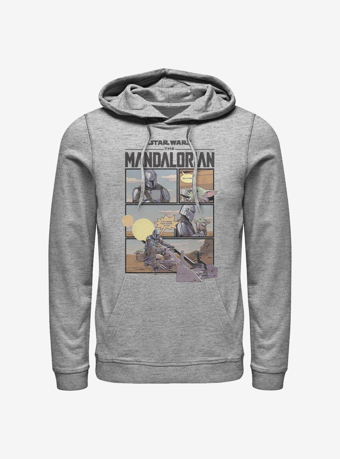 Star Wars The Mandalorian Mando And The Child Comic Hoodie, , hi-res