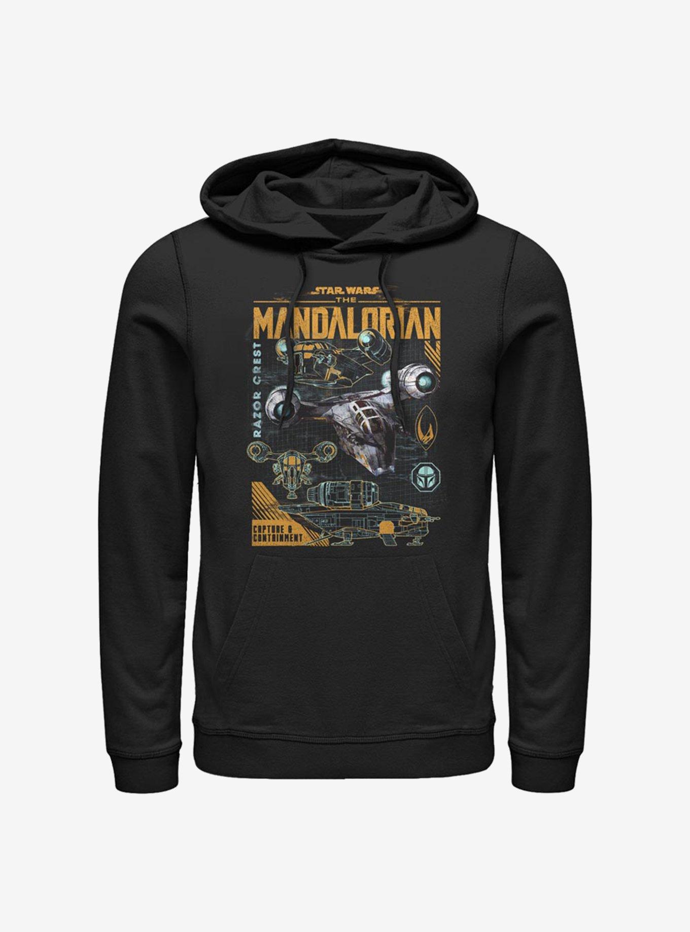 Star Wars The Mandalorian Razor Crest Hoodie, BLACK, hi-res