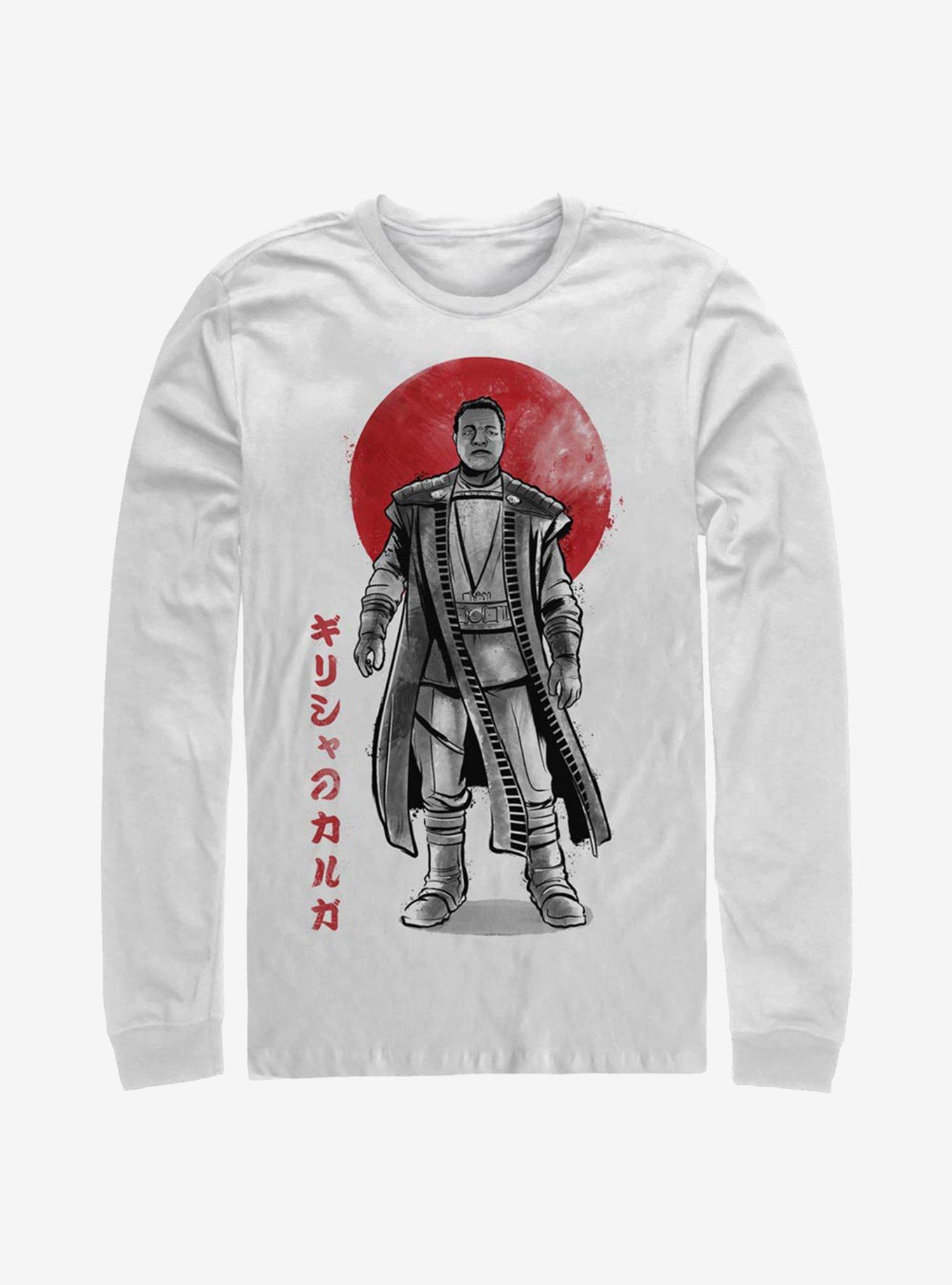 Star Wars The Mandalorian Sumi-e Ink Greef Karga Long-Sleeve T-Shirt, WHITE, hi-res