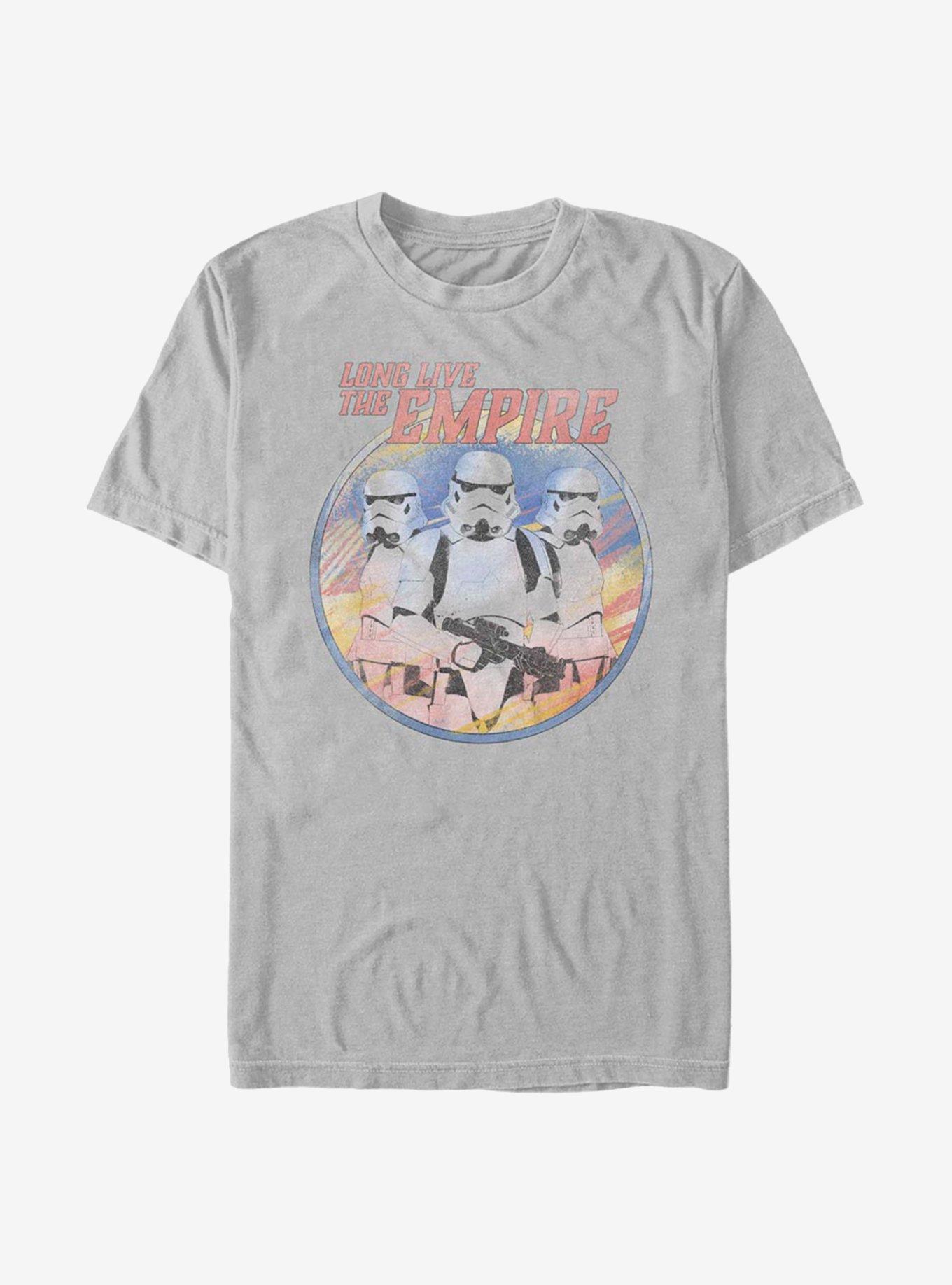 Star Wars The Mandalorian Long Live The Empire T-Shirt, SILVER, hi-res