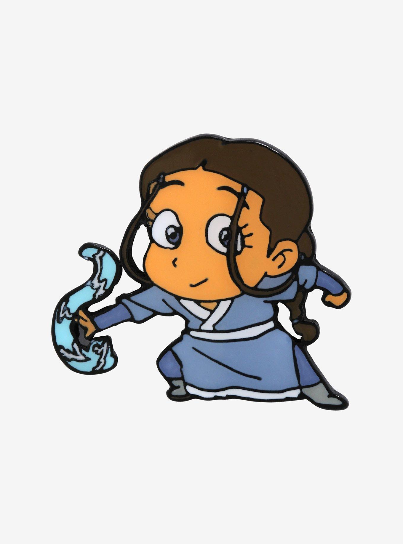 Avatar: The Last Airbender Chibi Katara Enamel Pin - BoxLunch Exclusive, , hi-res