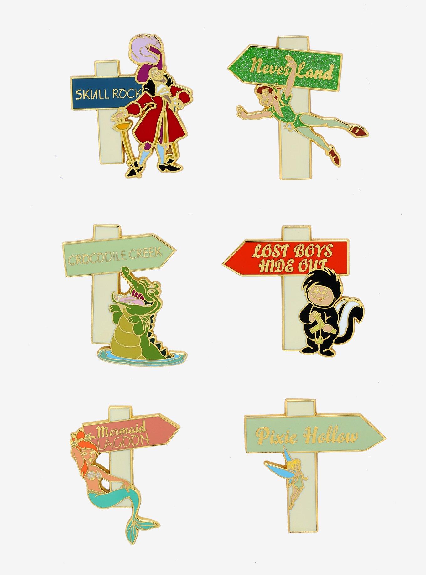 Loungefly Disney Peter Pan Signs Blind Box Enamel Pin, , hi-res