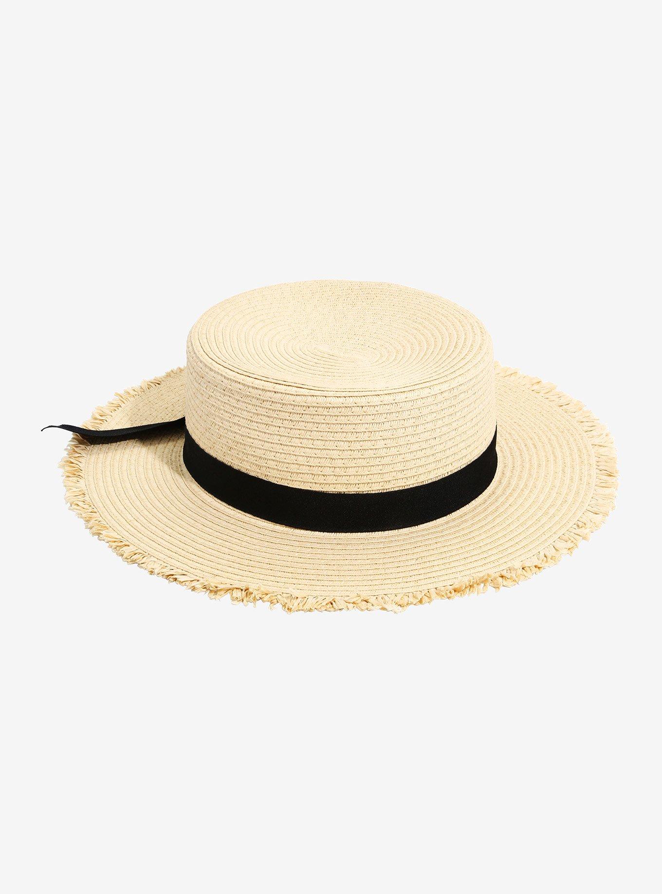 Straw Boater With Long Bow, , hi-res