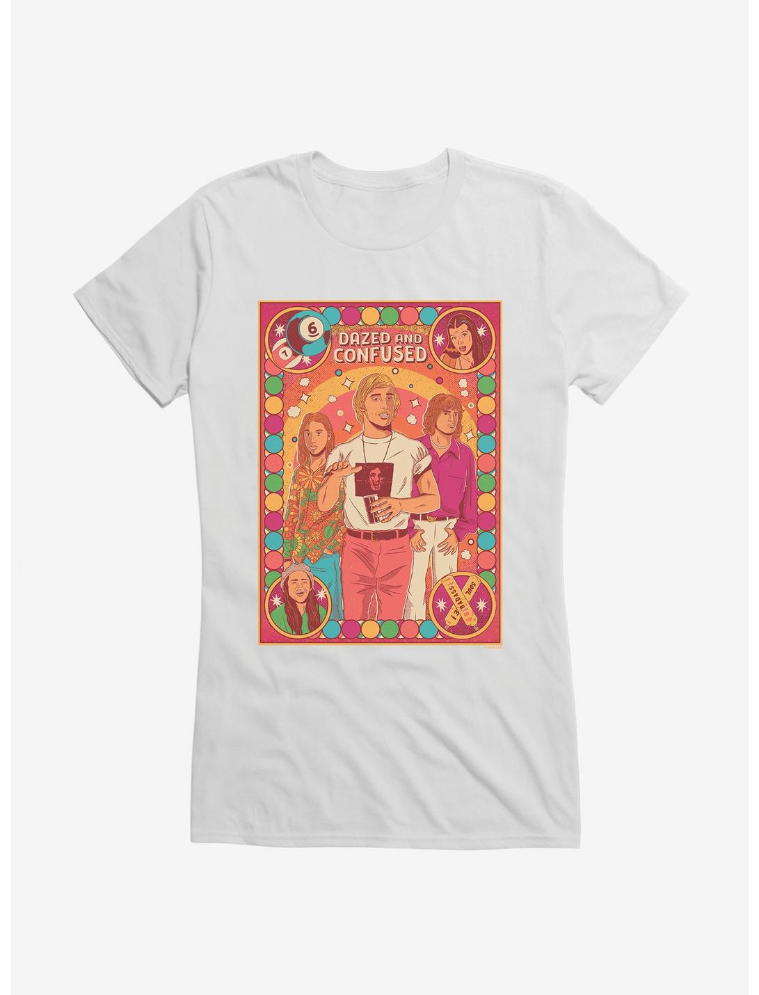Dazed And Confused Vintage Poster Girls T-Shirt, WHITE, hi-res