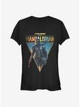 Star Wars The Mandalorian Mando And The Child Poster Girls T-Shirt, BLACK, hi-res