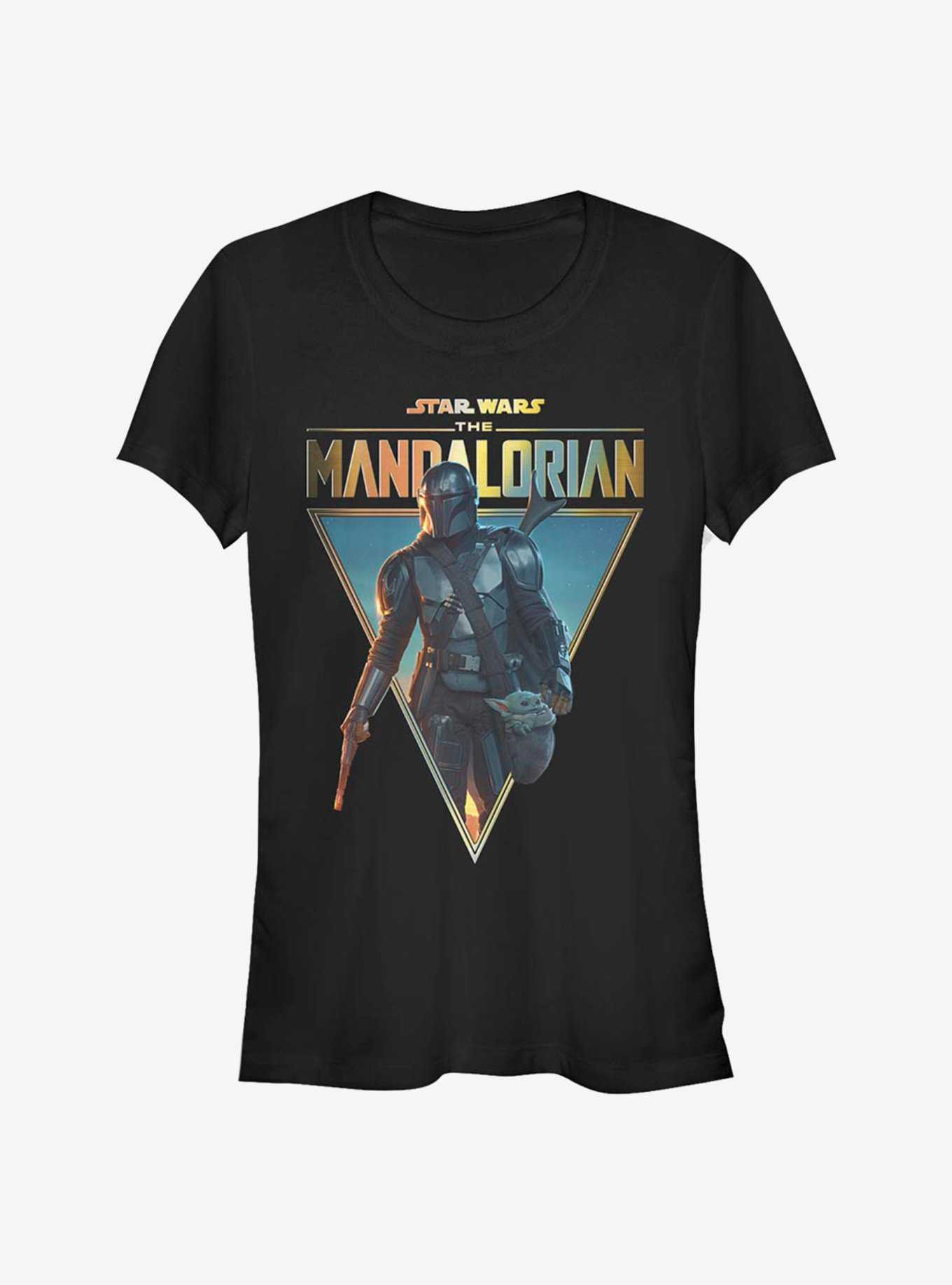Star Wars The Mandalorian Mando And The Child Poster Girls T-Shirt, , hi-res