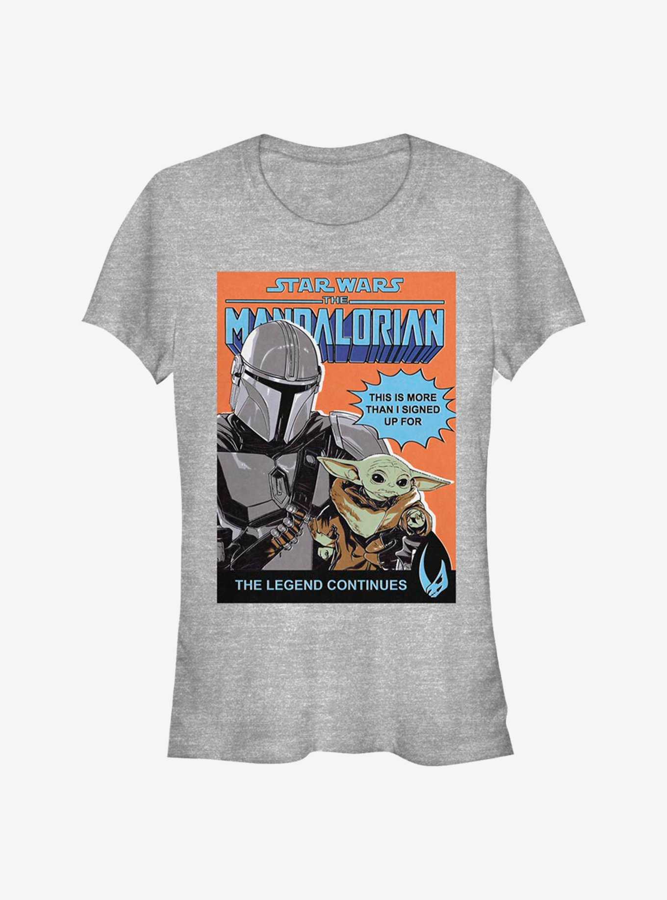 Star Wars The Mandalorian Signed Up For The Child Comic Poster Girls T-Shirt, , hi-res